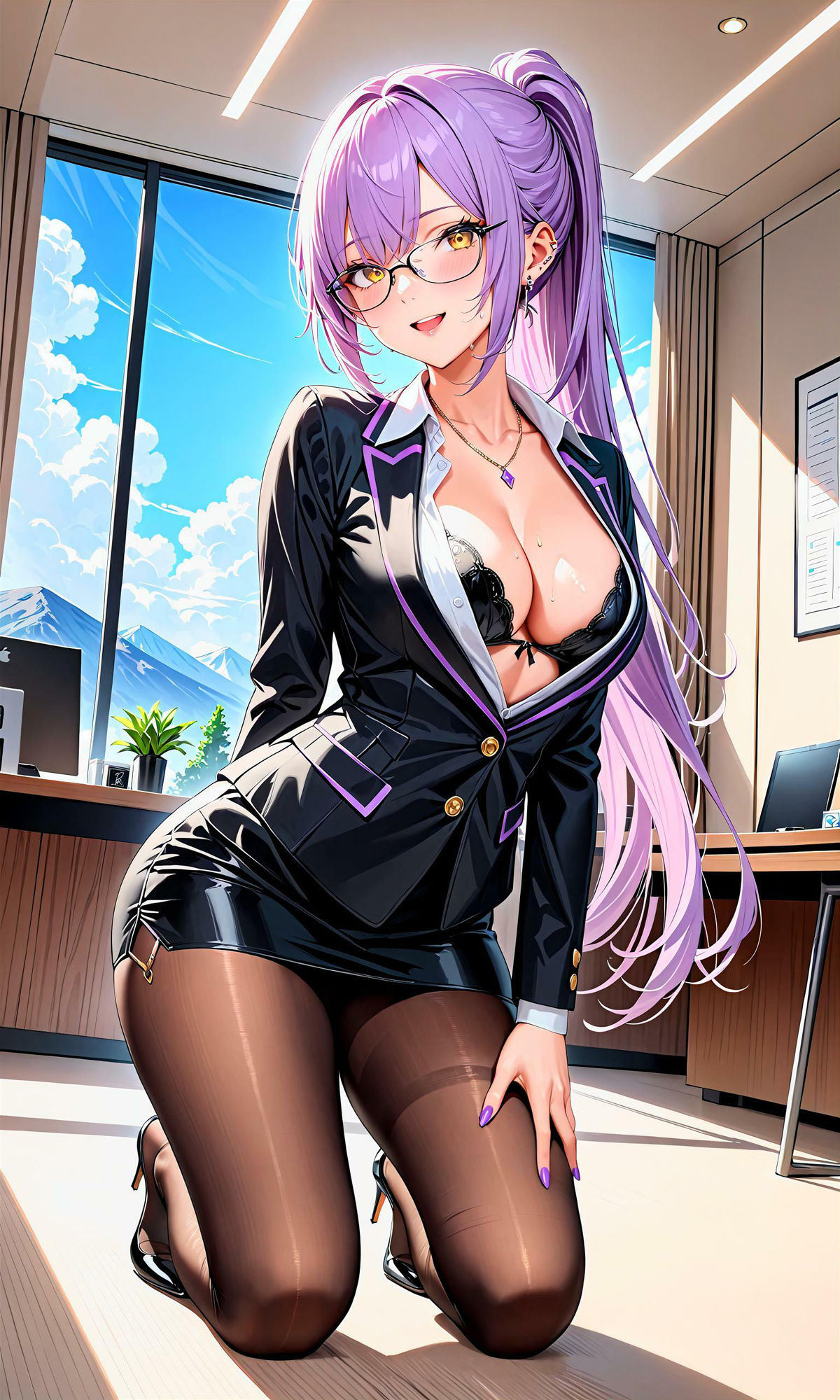 サンプル画像3:エチエチ秘書さん-こんなオフィスじゃ損益分岐点も秒で突破なんだがw-(BETA) [d_407341]