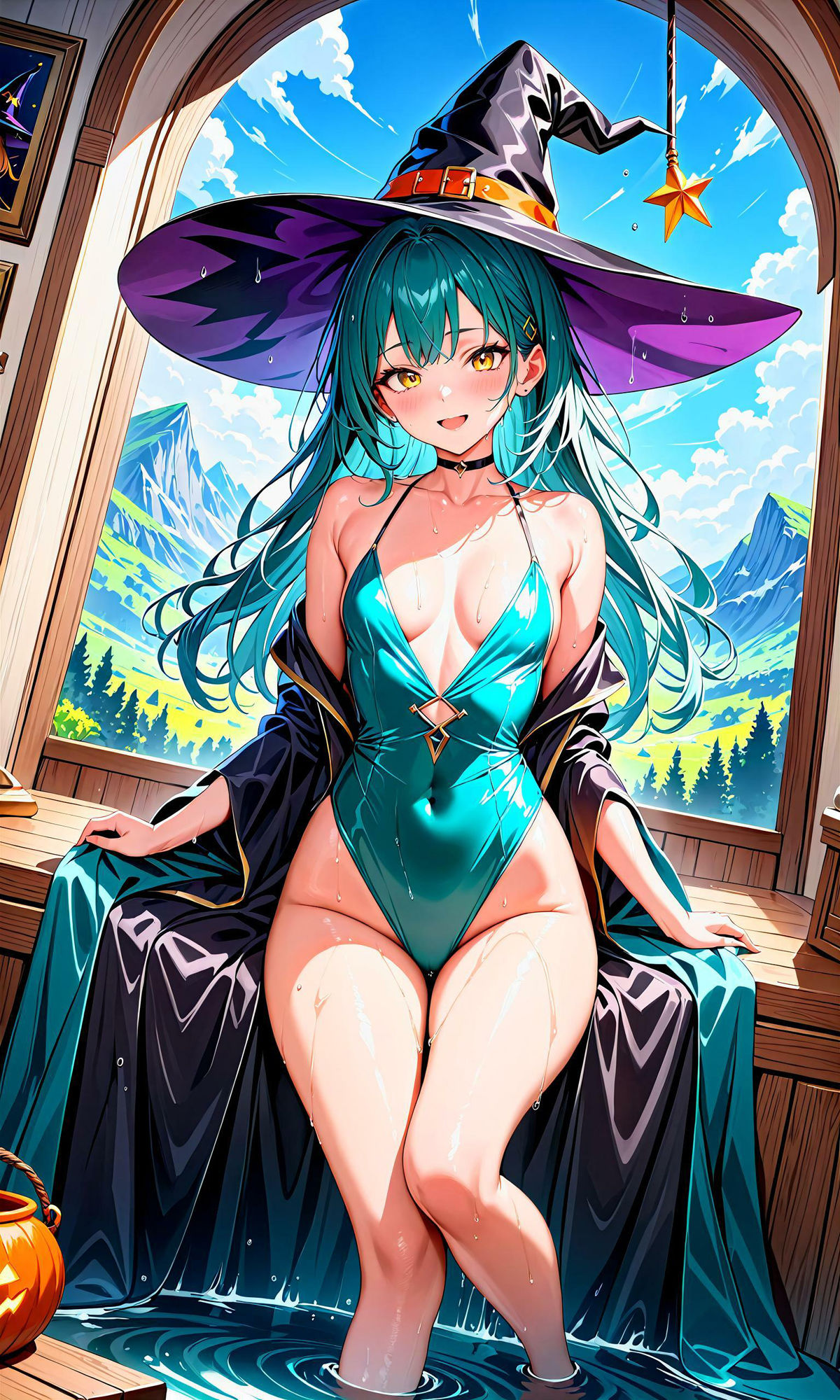 サンプル画像2:エチエチ魔女ちゃん-こんな魔女ちゃんに魔法をかけられて操られたいw-(BETA) [d_407368]