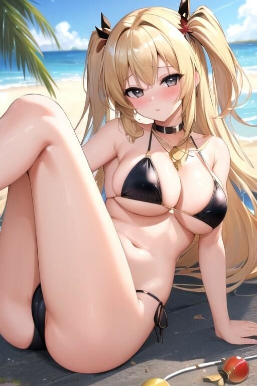 サンプル画像2:夏の海のたわわ(ふぁんたじすた) [d_407395]