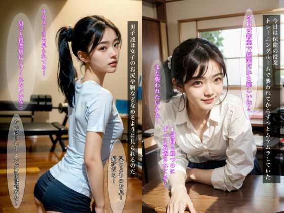 サンプル画像2:貧乳女子校生の保健体育 セリフ付き(ぽちっとゆめぶくろ) [d_407494]