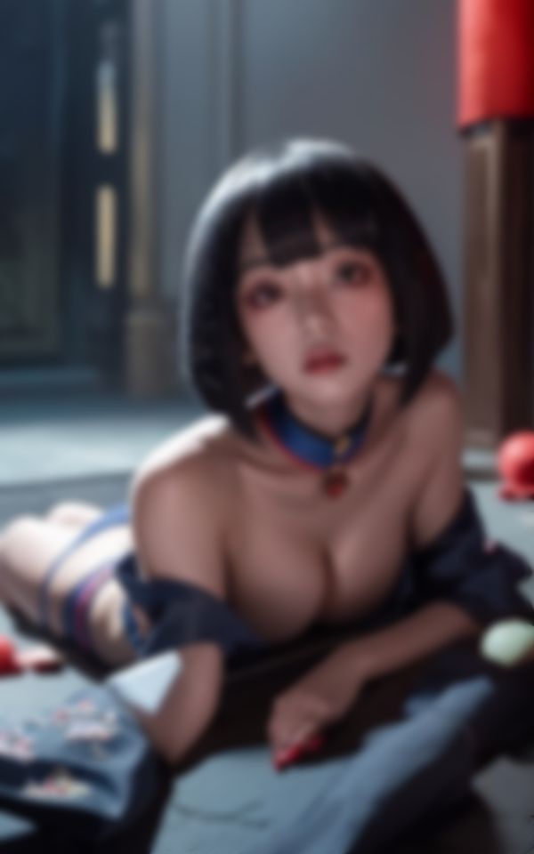 サンプル画像2:淫乱爆乳キョンシーHな流出写真集92枚(えいあい革命) [d_407500]