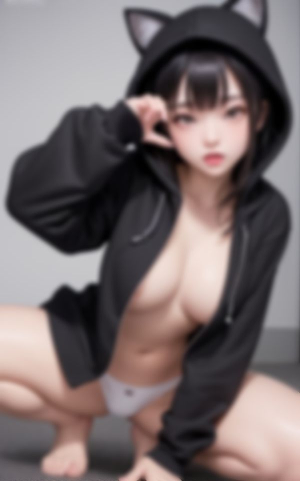 サンプル画像4:発情中の猫耳メンヘラ痴女のHな色仕掛け(kawaii製作) [d_407501]