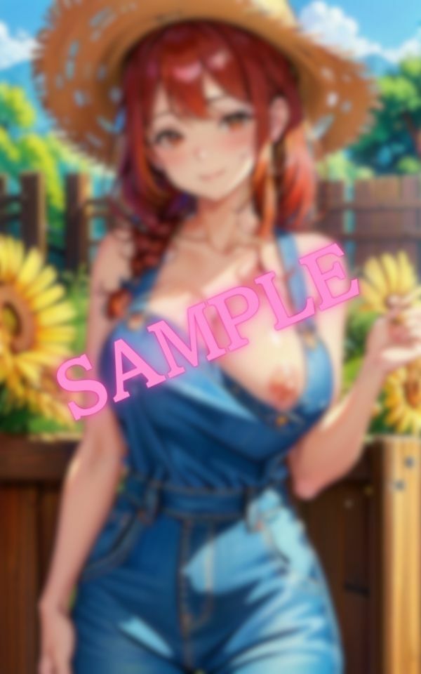 サンプル画像4:オーバーオールからはみ出る程の超巨乳美女降臨！！(エロエロ天国) [d_407523]