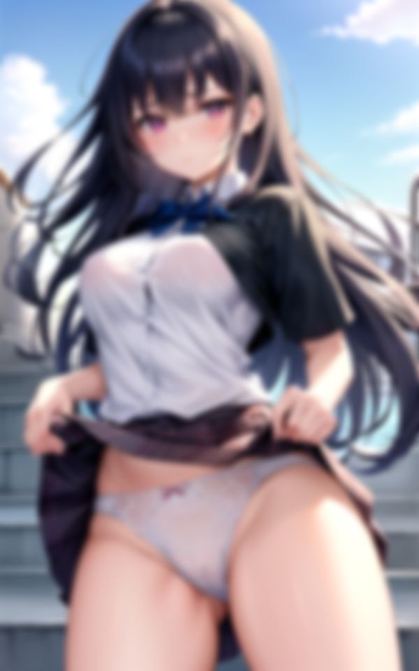 サンプル画像1:先輩は裸族なので気づいたら外でも脱いでます(淫乱の森) [d_407569]