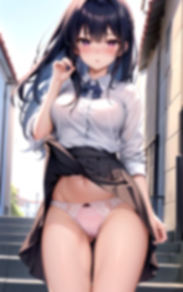 サンプル画像5:先輩は裸族なので気づいたら外でも脱いでます(淫乱の森) [d_407569]