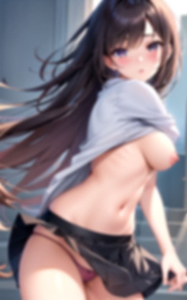 サンプル画像3:学校で噂の露出狂は…先輩でした(ero04) [d_407589]