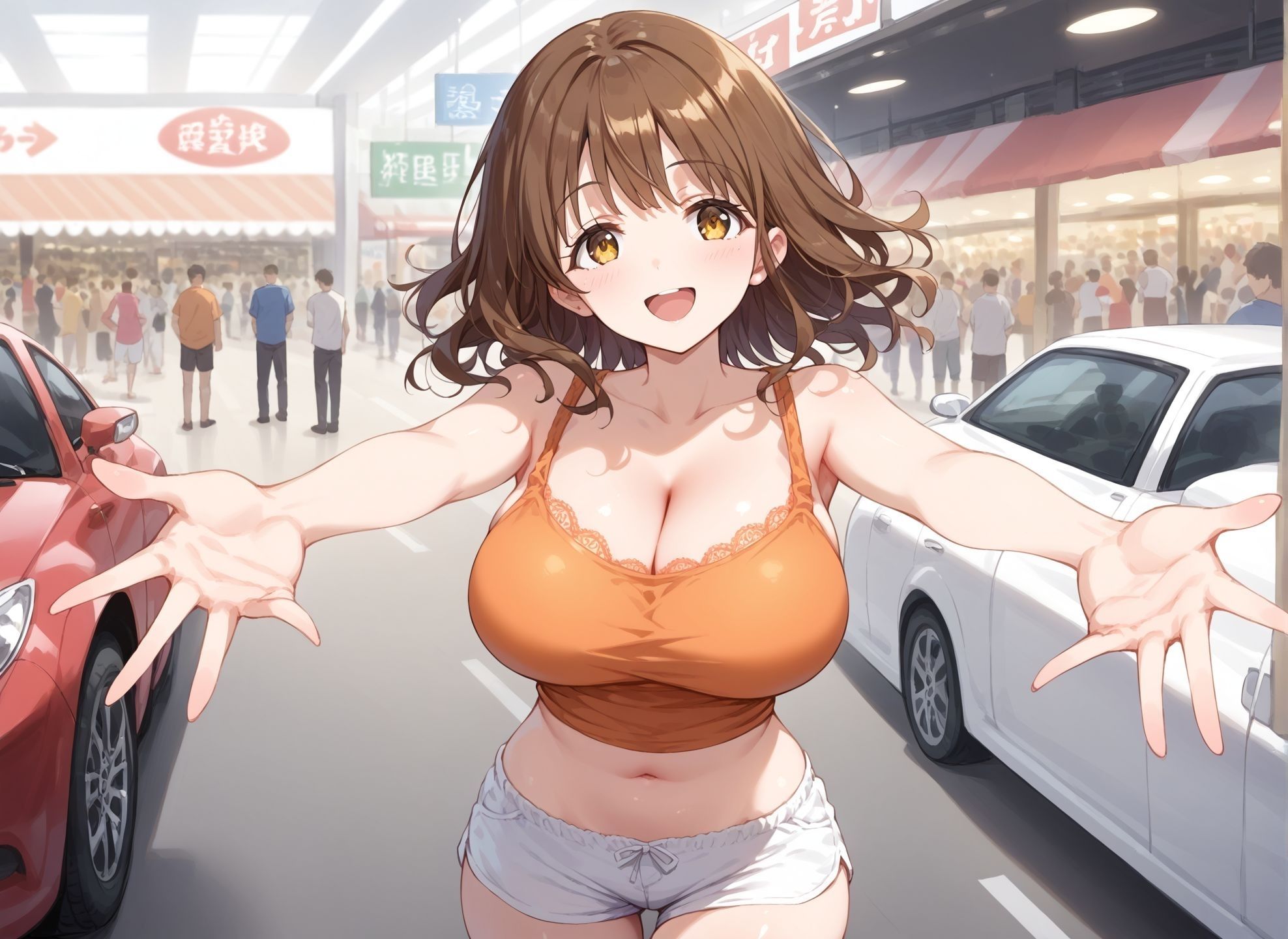 サンプル画像1:オートサロンのキャンギャル(チェリーポンプ) [d_407659]