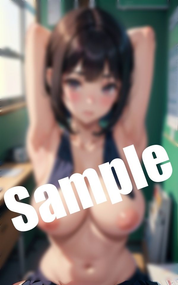 サンプル画像4:美少女を乳首攻め・教室で巨乳の美少女が淫らな姿に…乳首から攻めてほしいの…(妄想パラダイス) [d_407665]