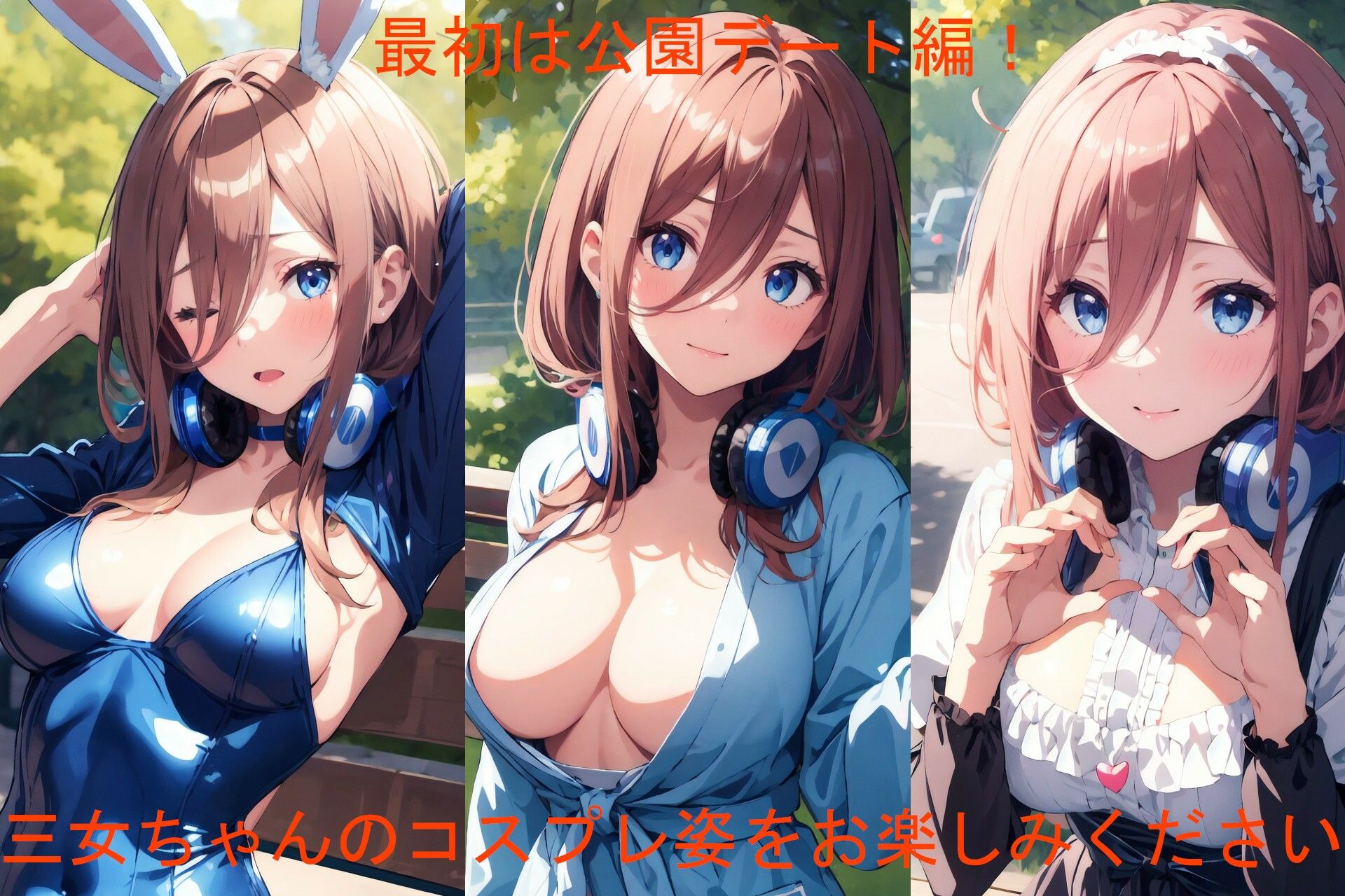 サンプル画像2:三女ちゃんと公園でコスプレエッチ(Foxymagicalgirl) [d_407690]