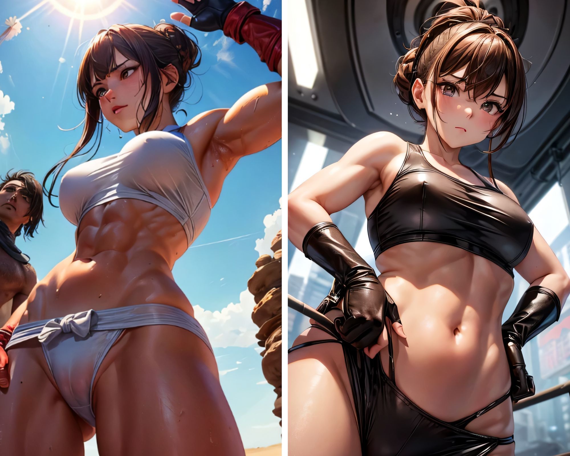 サンプル画像1:格闘女子 写真集(KOC) [d_407707]