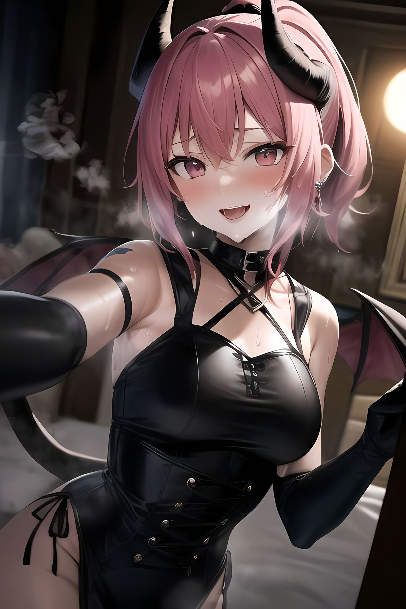 サンプル画像1:自信満々のサキュバスがチン棒に服従した件(ぷるぷり) [d_407751]