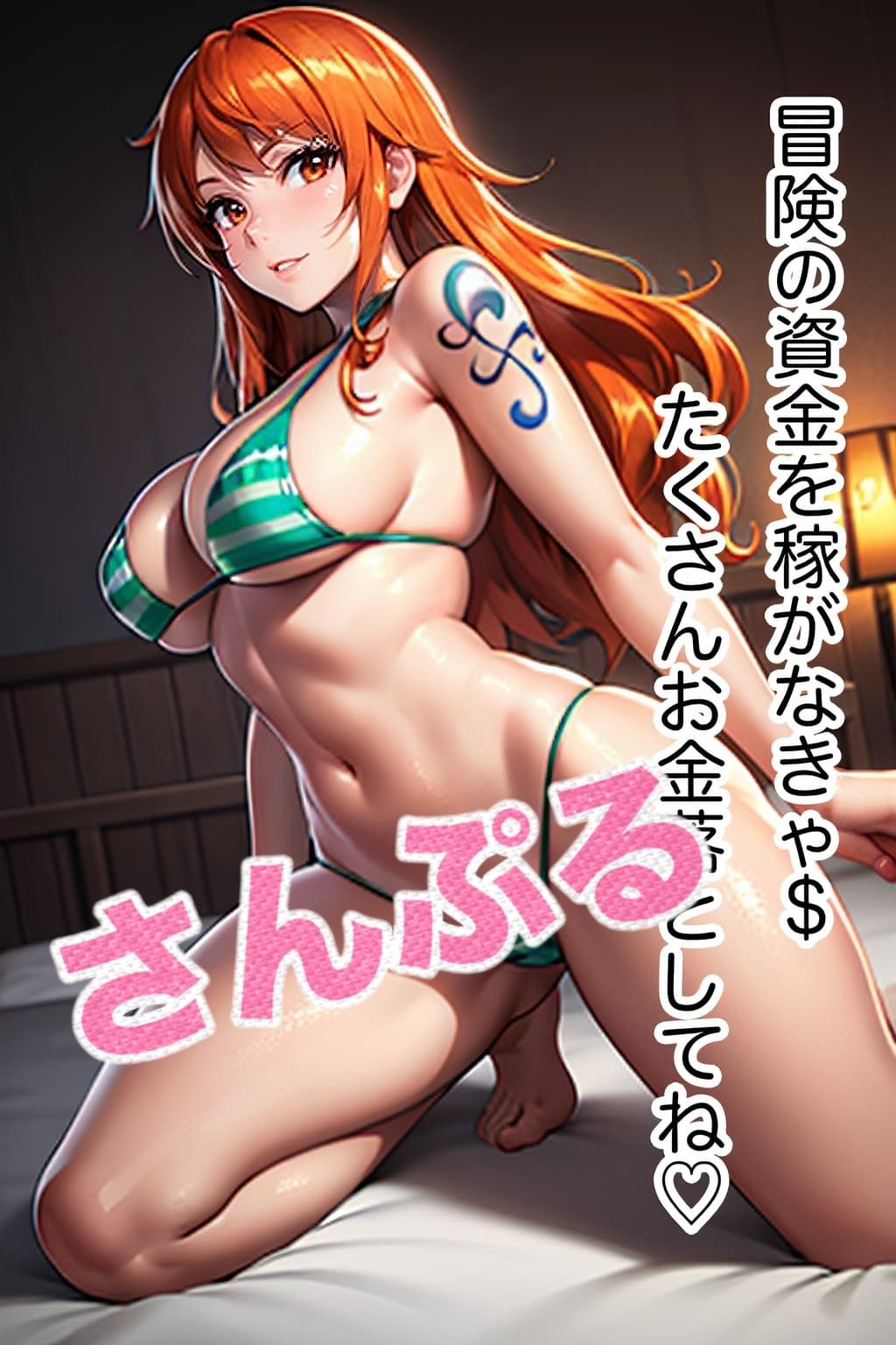 サンプル画像2:ヒロイン娼館 ［ONEPIECE-ナミ編］ セリフ付きCG集(ミニminiパラダイス) [d_407775]