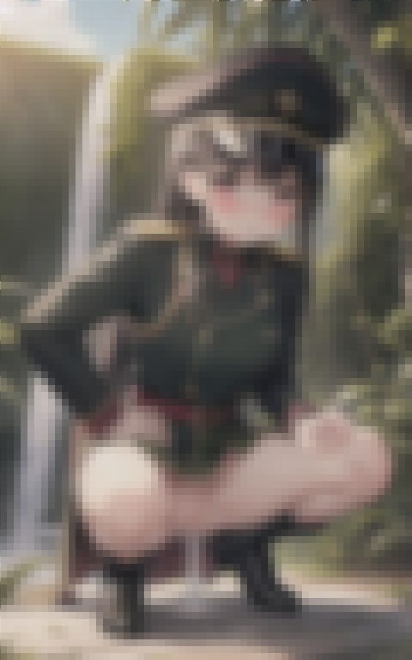 サンプル画像3:野外訓練中に突如やってきた尿意に耐え切れずおもらししてしまった激カワ女子隊員たち(みっくすぐりる) [d_407812]