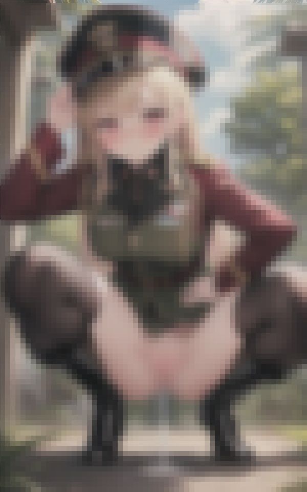 サンプル画像4:野外訓練中に突如やってきた尿意に耐え切れずおもらししてしまった激カワ女子隊員たち(みっくすぐりる) [d_407812]