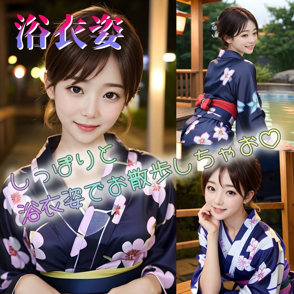 サンプル画像1:【着エロ浴衣姿】妹みたいな彼女と温泉旅行〜しっぽりお泊りしちゃいます〜【93p】(ぷよんぷよんスライム) [d_407848]