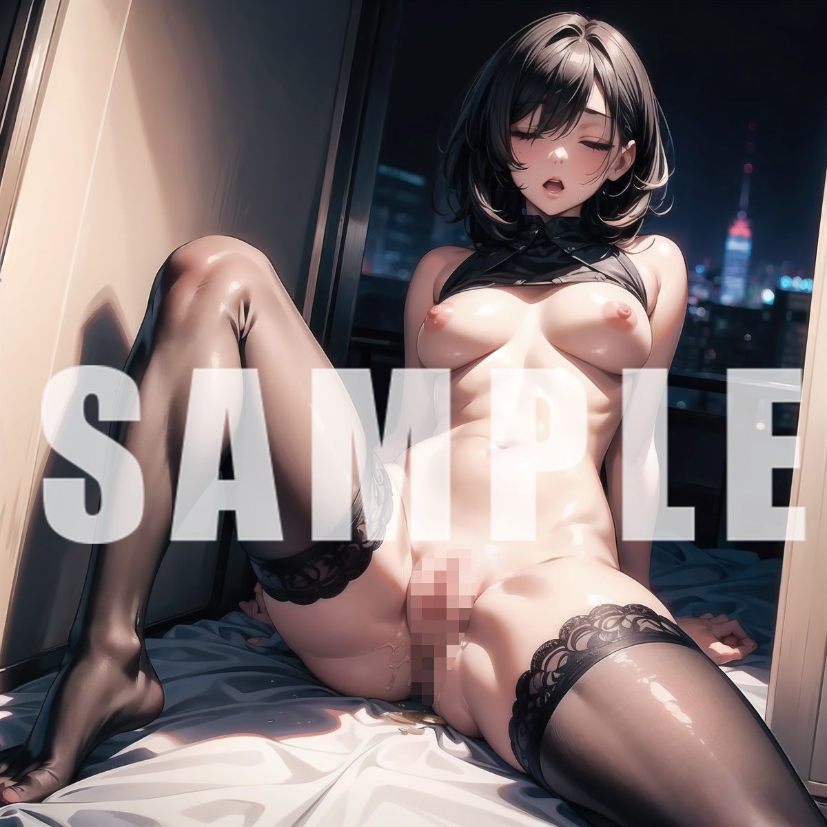 サンプル画像2:出張中のホテルでびしょびしょオナニー(ダンジョンWalker) [d_407853]