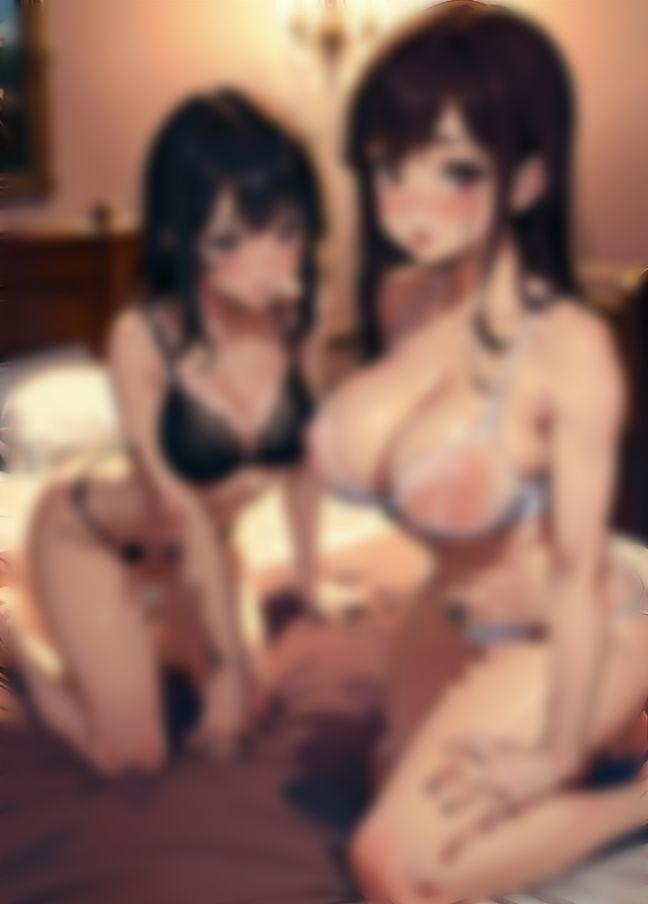 サンプル画像3:美人主婦が女と不倫中…「イヤらしい格好で、旦那も子供いるのに…」(えちえちAI) [d_407865]