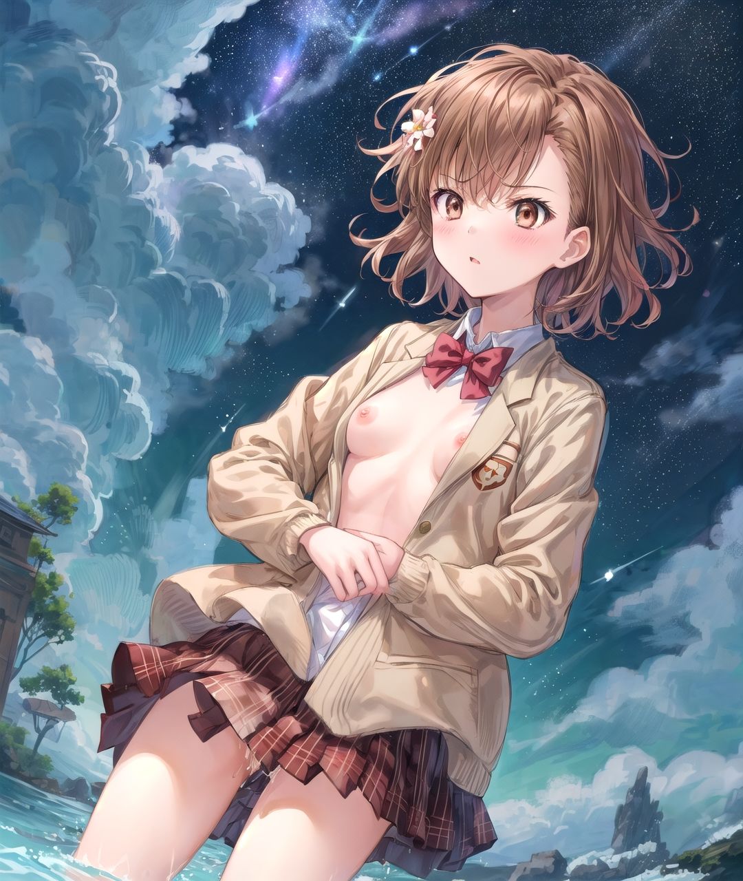 サンプル画像3:美少女たちのひととき・御〇美琴（とある科学の超電磁砲）(Aark) [d_407908]