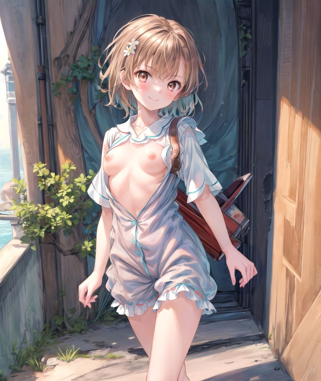 サンプル画像4:美少女たちのひととき・御〇美琴（とある科学の超電磁砲）(Aark) [d_407908]