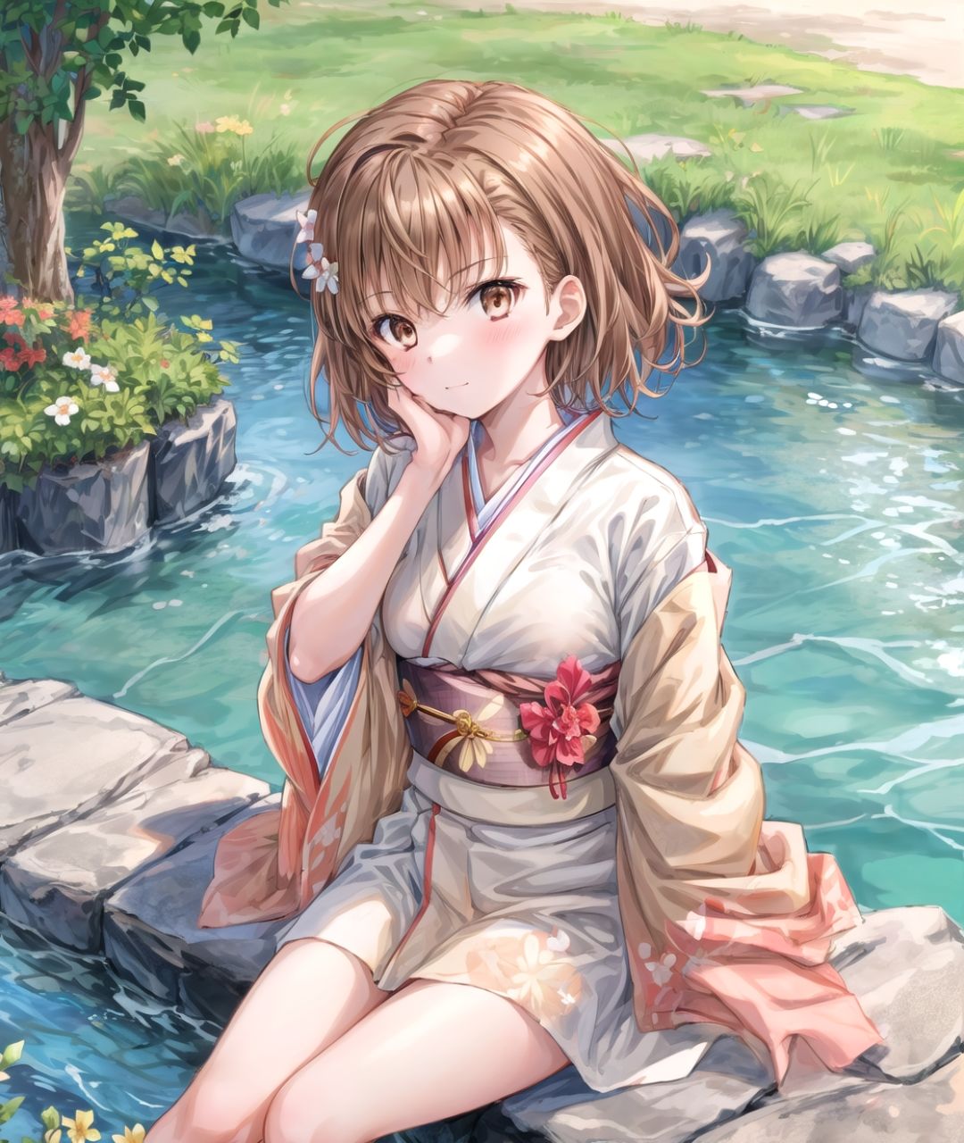 サンプル画像5:美少女たちのひととき・御〇美琴（とある科学の超電磁砲）(Aark) [d_407908]
