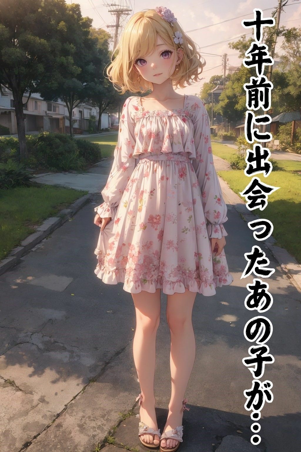 サンプル画像1:10年ぶりに会った幼馴染がエロすぎて困る〜金髪ハーフ編〜(水無月AI子の部屋) [d_407918]