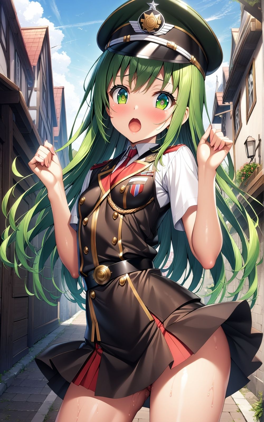 サンプル画像2:軍服っ娘(オレのわーるど) [d_407937]