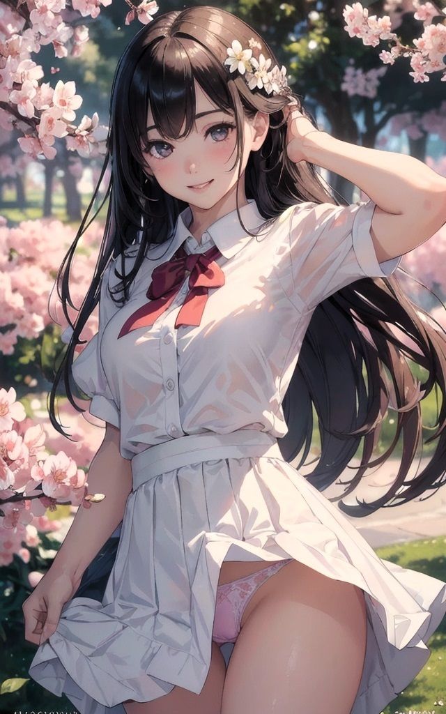 サンプル画像3:フラワーパーク お嬢様の悪戯(AIマジカルタウン) [d_407962]