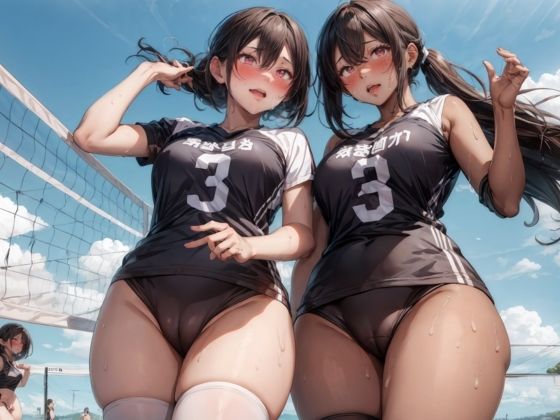 サンプル画像2:ビーチで日焼けギャルと野外えっちが最高すぎた件(清純制服学園) [d_407989]