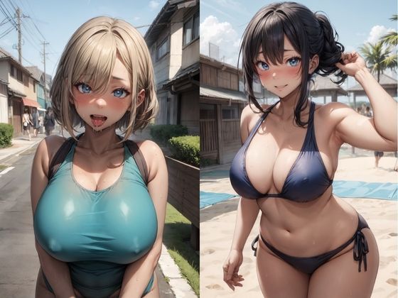 サンプル画像2:水着女子たっぷりザーメン中出しえっち〜競泳水着、マイクロビキニ、スク水〜2(パルテノン制服学園) [d_408067]