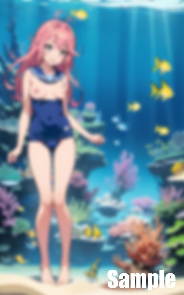 サンプル画像3:水族館の水槽の中(にゅーろん) [d_408149]