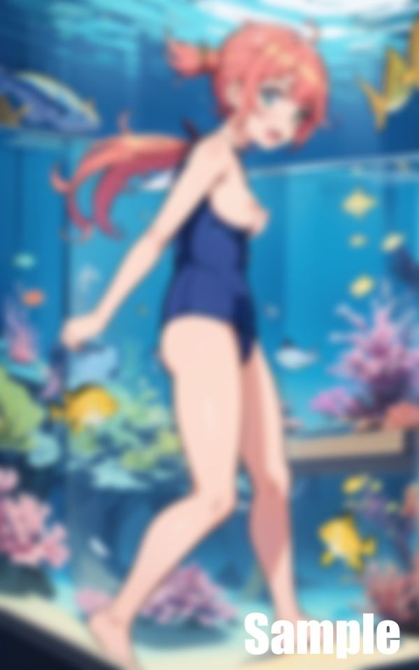 サンプル画像5:水族館の水槽の中(にゅーろん) [d_408149]