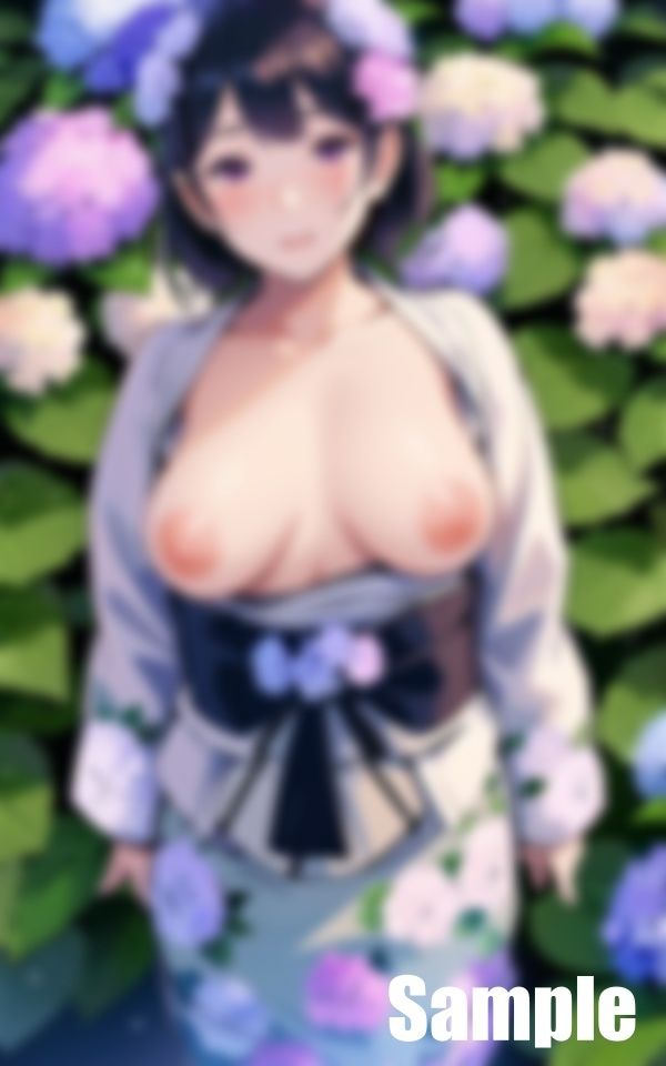 サンプル画像3:六月のあじさい(にゅるばーな) [d_408182]