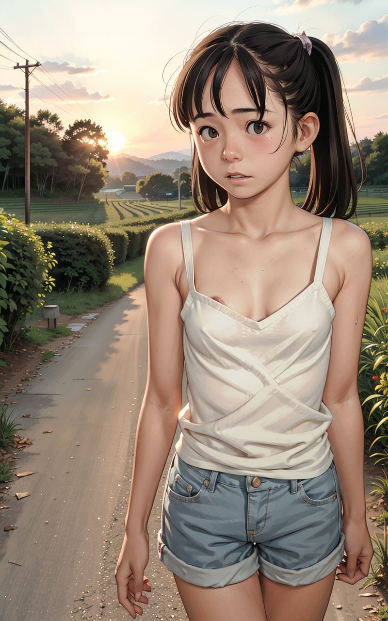 サンプル画像6:ほぼ実写！田舎の発育の良い姪っ子の乳首チラ【2.5次元の少女】(AILO) [d_408431]