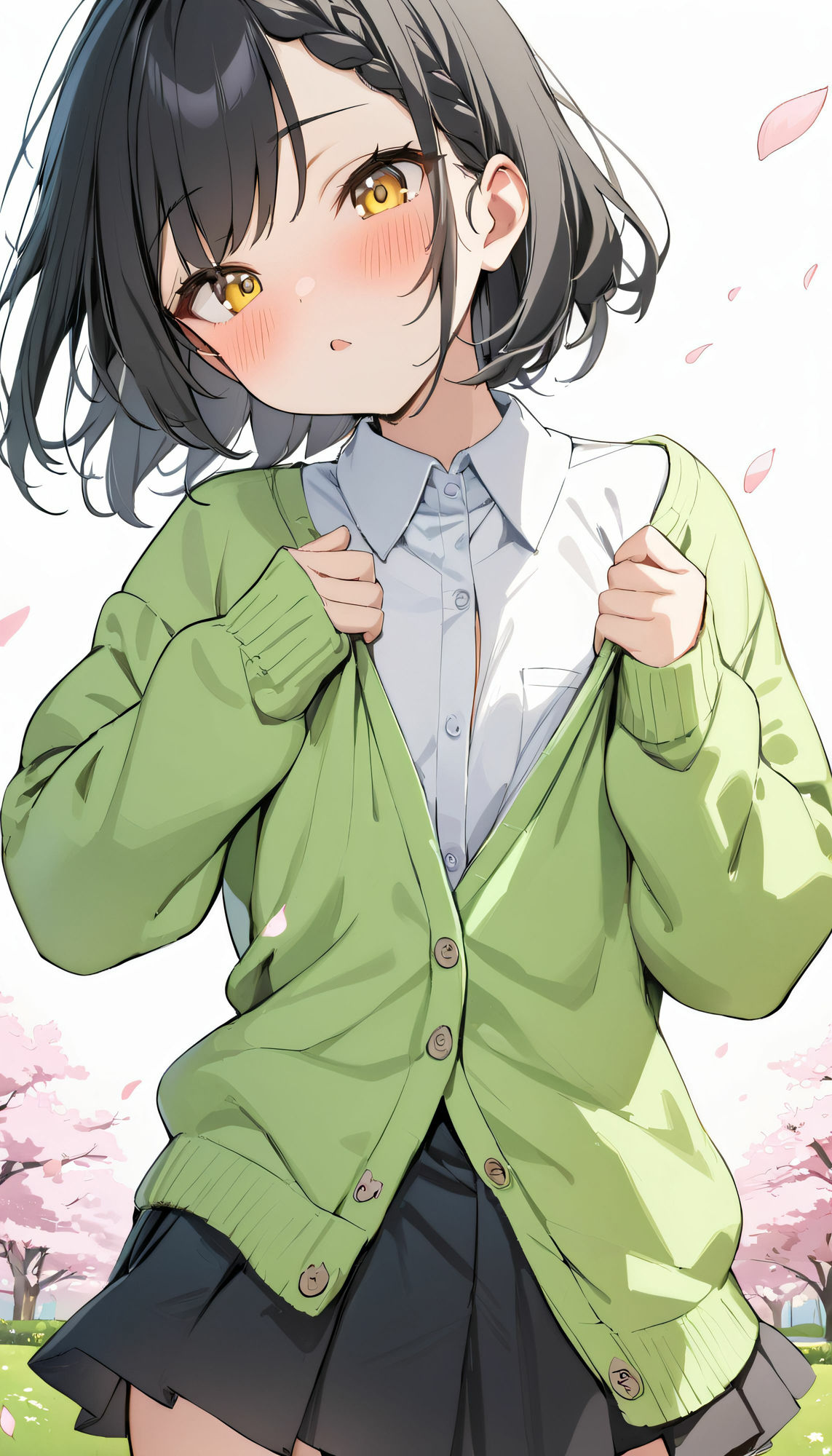 サンプル画像3:［縦長157枚］ 野外露出黒髪美女(AI factory) [d_408436]