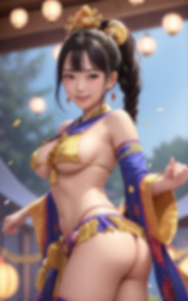 サンプル画像5:セクシーすぎる18禁和風ダンサー画像コレクション(えい愛AI) [d_408544]