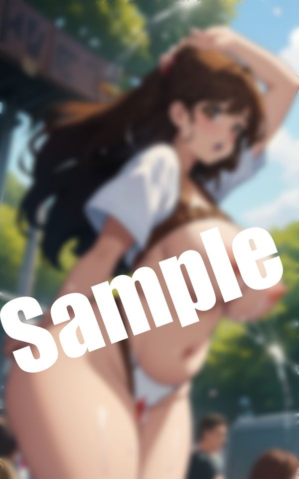 サンプル画像4:巨乳美少女のおっぱい「暑くておっぱい出しちゃった」(露出系美女クラブ) [d_408593]