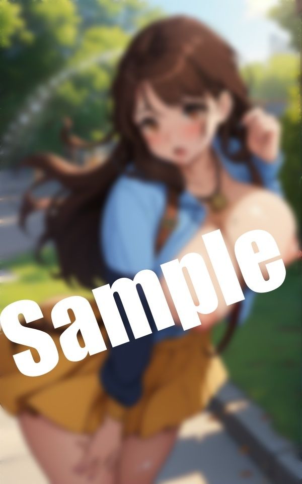 サンプル画像3:真夏の巨乳美少女〜暑すぎておっぱい出しちゃった(妄想パラダイス) [d_408611]