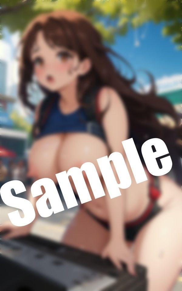 サンプル画像4:真夏の巨乳美少女〜暑すぎておっぱい出しちゃった(妄想パラダイス) [d_408611]