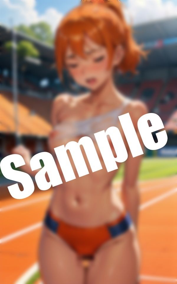 サンプル画像1:真夏の体育会系美少女〜暑くておっぱい出しちゃった(エロ見放題タイム) [d_408619]