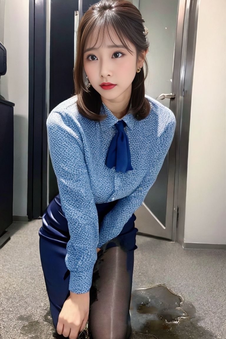 サンプル画像4:おもらしOL(P-AI planning) [d_408724]