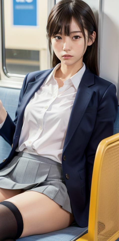 サンプル画像2:マッチングアプリで出逢った人妻があまりのも童顔美人だったので制服着せて通学放置プレイ(マイキ) [d_408741]