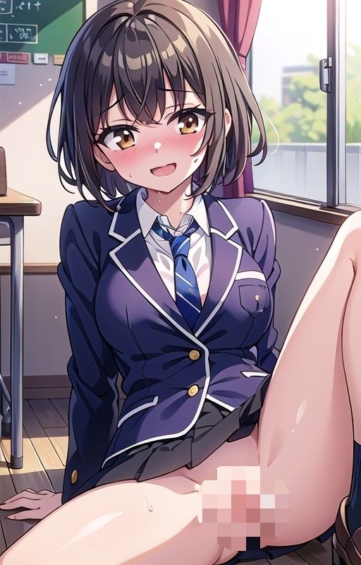 サンプル画像4:ぱつぱつブレザー女子のパツパツおまんこ128連発(ましゅまろしょこら) [d_408831]