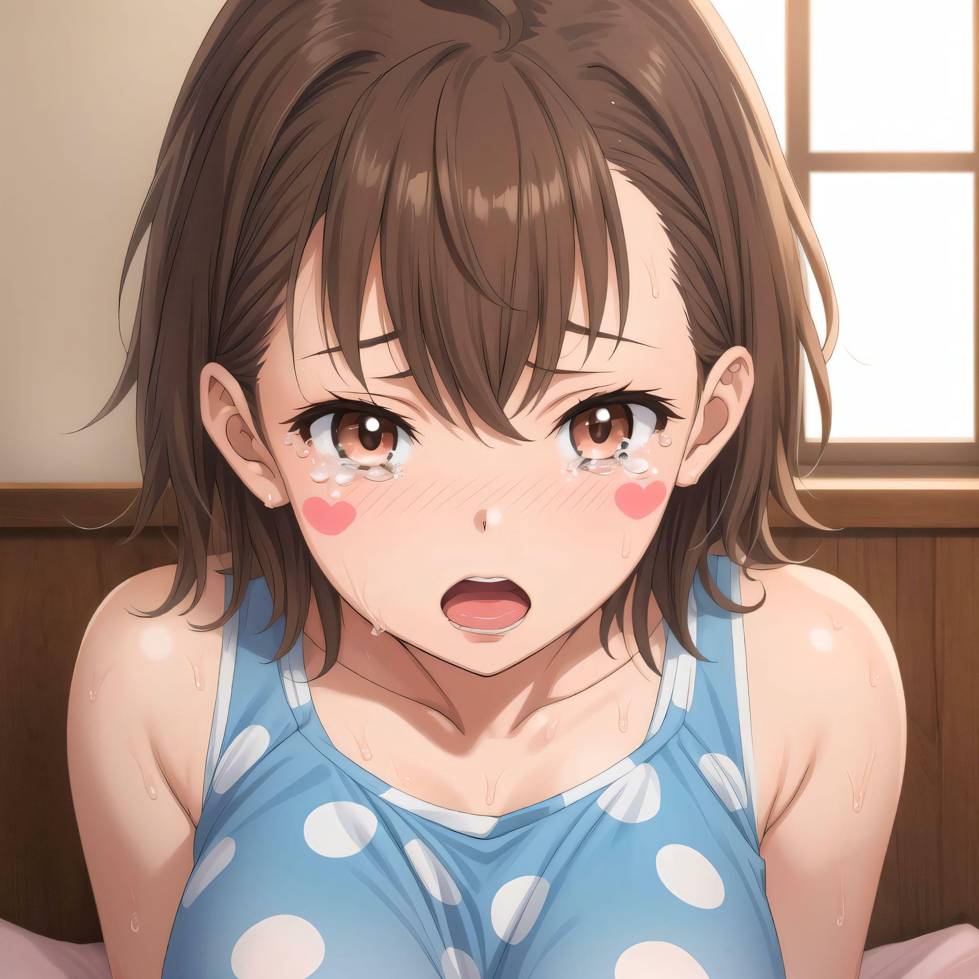 サンプル画像4:外から見えちゃうよ(こころのまど) [d_408833]