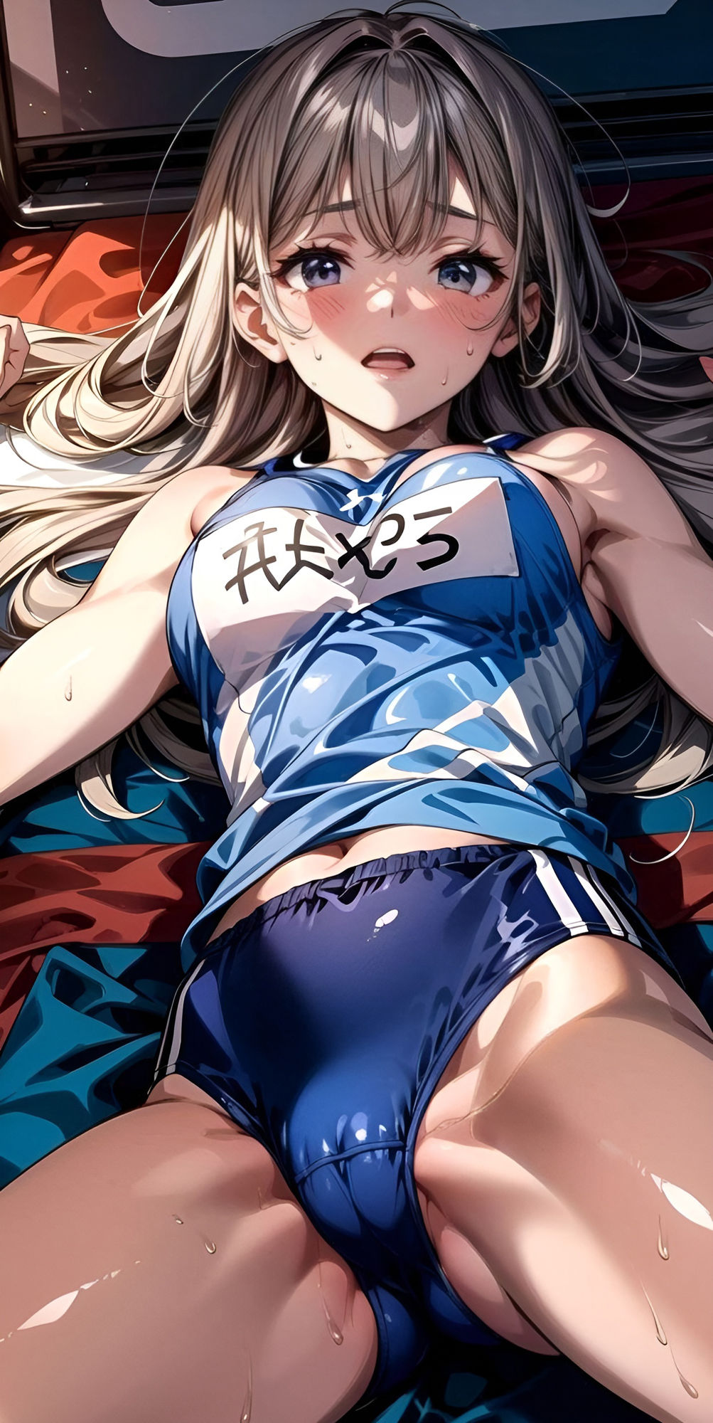 サンプル画像6:ギチギチのユニフォームを着させられた陸上女子達アニメチック(フェチコン) [d_408844]