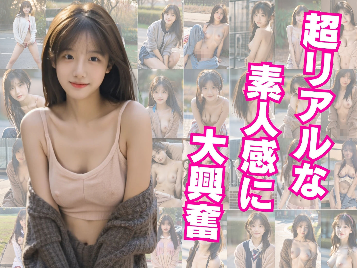 サンプル画像1:【FANZA限定】 たぬき顔な処女JKとえちえちデート(えちえちAI美女) [d_408900]