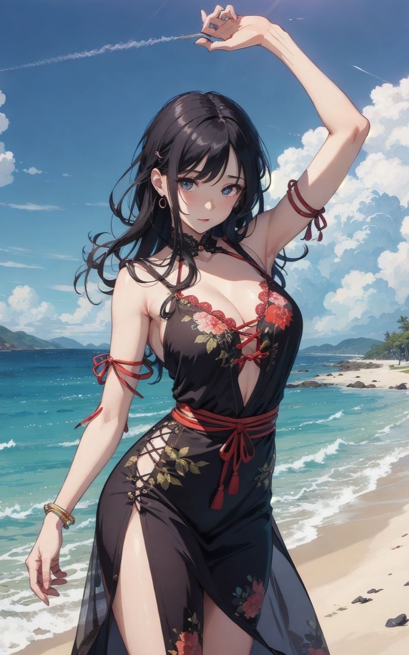 サンプル画像1:愛着障害 ピンクリボン 47枚 【AIアニメイラスト集】(AIマネタイズ) [d_408915]