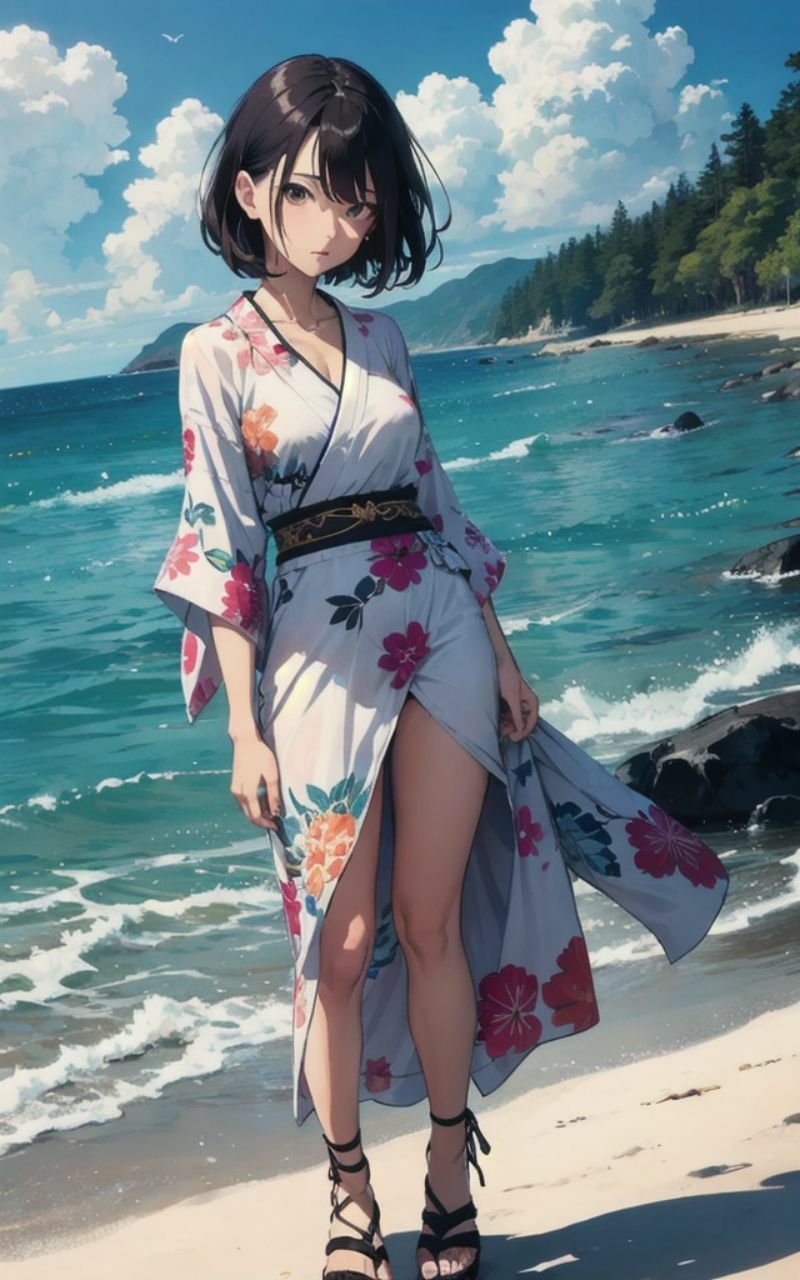 サンプル画像1:愛着障害 ブルーリボン 45枚 【AIアニメイラスト集】(AIマネタイズ) [d_408925]