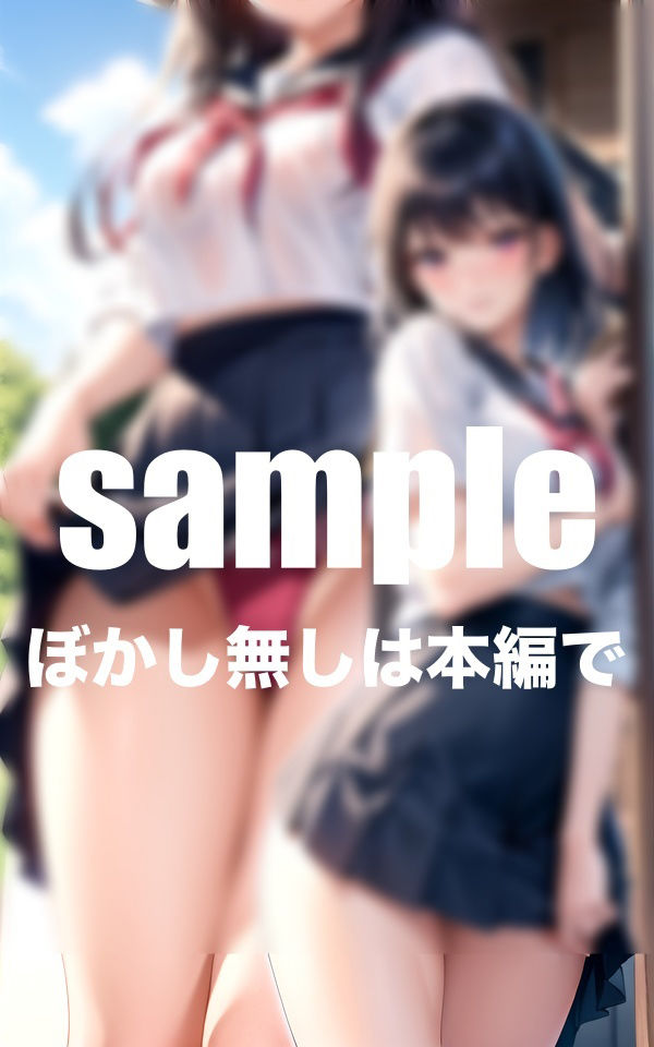 サンプル画像5:制服たくし上げ特集(AIプロ) [d_409062]