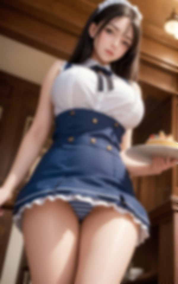 サンプル画像3:エッチなサービスが大好きな新人巨乳ウエイトレス画像集(AIの悪戯) [d_409092]