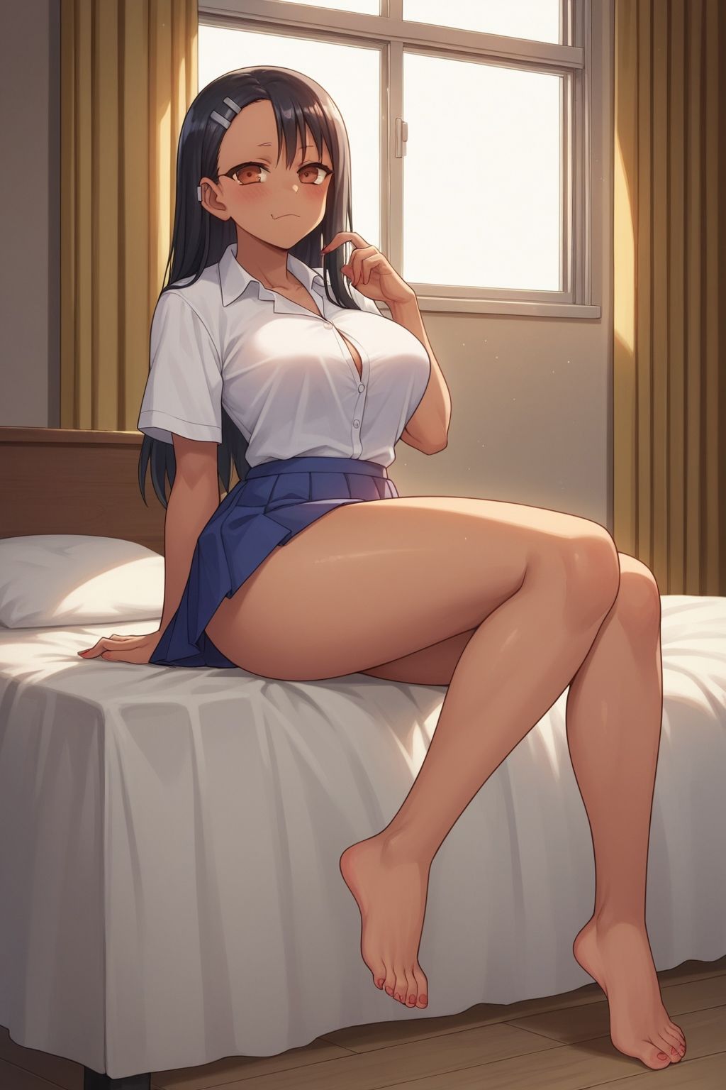 サンプル画像1:【失敗NTR】日焼けJ〇の円光日記(saffronAI) [d_409175]